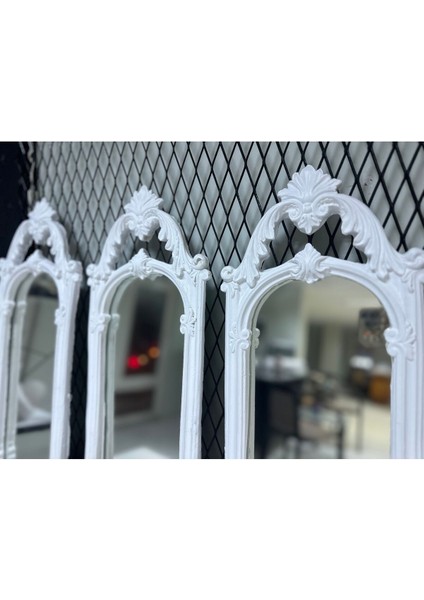 Beyaz Duvar Aynası 3 Lü Set 70CM fırsatları