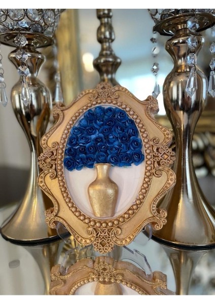 Çiçekli Tablo Masa Duvar Dekoratif Aksesuar