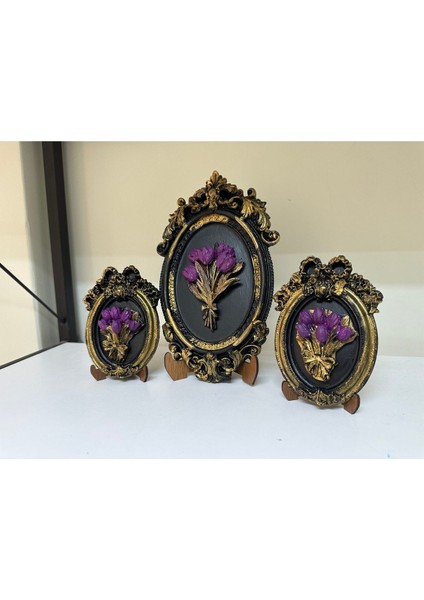 Çiçekli 3 Lü Tablo Set modelleri