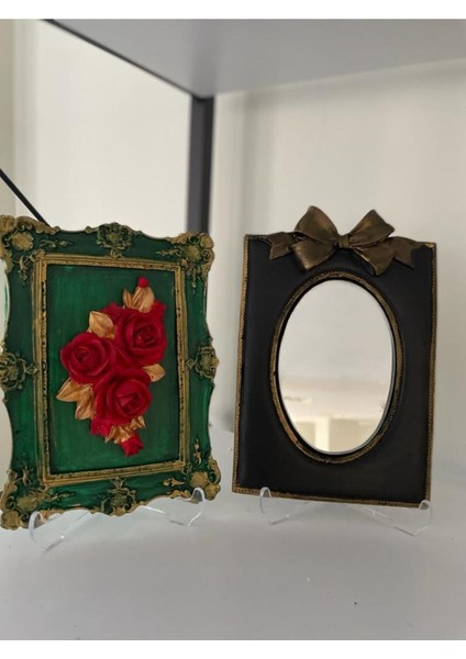 Tablo ve Ayna Set Masa Duvar 2 Li Tasarım