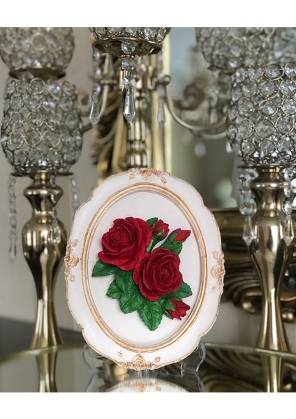 Taş Duvar Tablosu , Çiçekli Dekoratif Duvar Tablosu 3 Lü Set modelleri