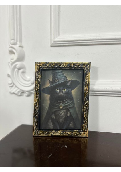 Kedi Tablo Vintage Tarzı Dekopaj Tablo 20CM modelleri