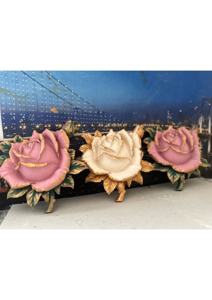 Tomurcuk Gül 3 Lü Set 25CM