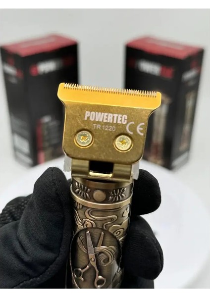 Powertec TR-1220 Pro USB Şarjlı T Bıçak Saç Sakal Vücut Kıl Tüy Alma Kadın Erkek Epilasyon Tıraş Makinesi fırsatları