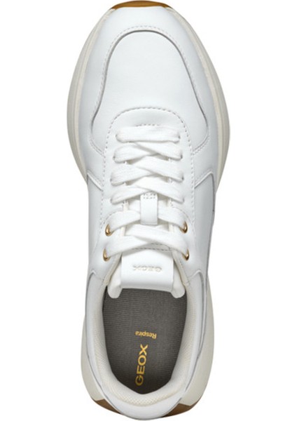 Kadın Beyaz D Amabel A - Nappa Bağcıklı Deri Sneaker D45MDA00085C1000