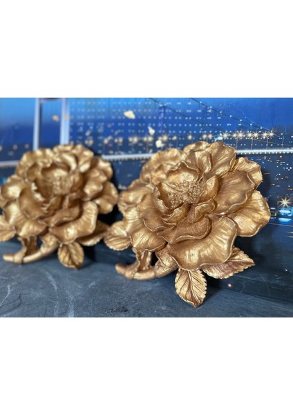 Dekoratif Duvar Gül Şakayık 2li Set modelleri
