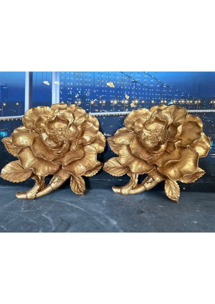 Dekoratif Duvar Gül Şakayık 2li Set fırsatları