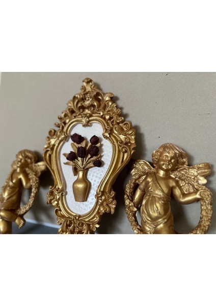 Melek Biblo Duvar Tablosu Melek ve Çiçekli Duvar Tablosu modelleri