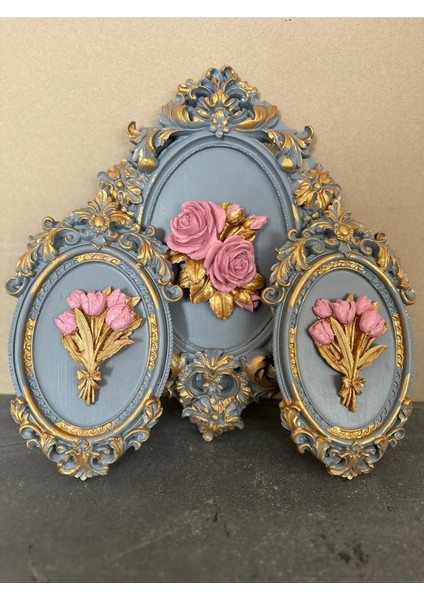 Dekoratif 3 Lü Duvar Tablosu