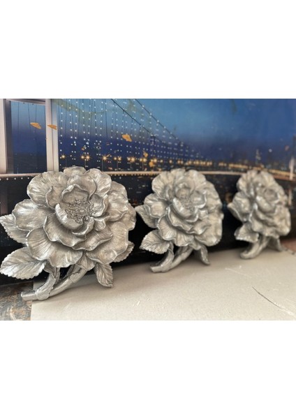 Duvar Çiçek 3 Lü Dekoratif Şakayık Duvar Çiçek fırsatları