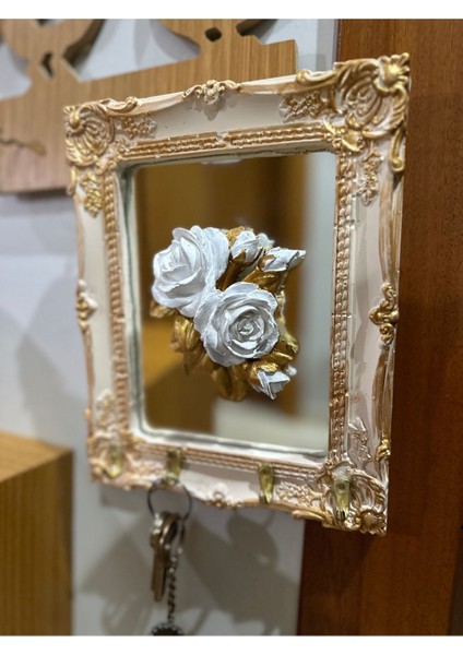 El Yapımı Tasarım Ayna Detaylı Anahtarlık 25CM modelleri