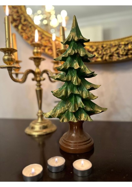 Yeni Yıl Büyük Çam Ağacı 50 cm ve 35 cm 2li Set , Noel Çam Ağacı Set indirimleri