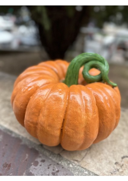 Bal Kabağı Heykeli , Dekoratif Büyük Boy Bal Kabağı Biblo 30CM