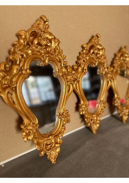 Avangard Altın 3 Lü Duvar Aynası 42CM fiyatları