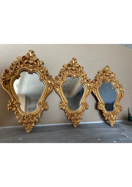 Avangard Altın 3 Lü Duvar Aynası 42CM indirimleri