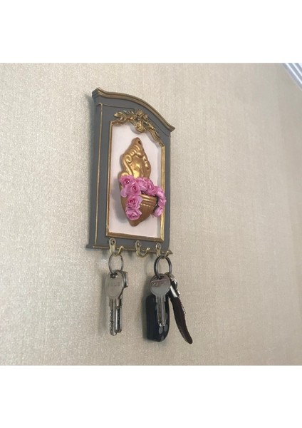 Duvar Anahtar Askısı , Özel Tasarım Dekoratif Çiçekli Anahtarlık modelleri