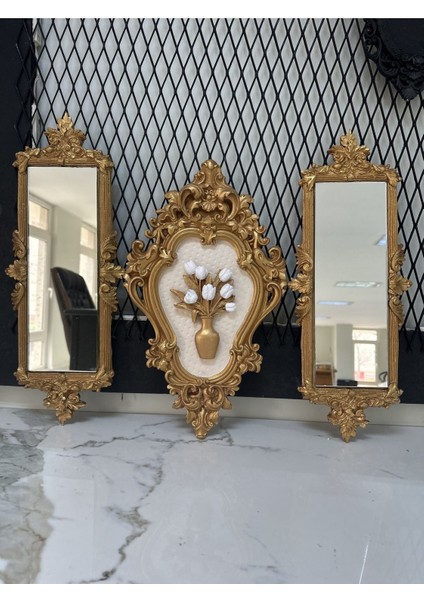 Aynalı Tablo Takımı 3 Lü Set