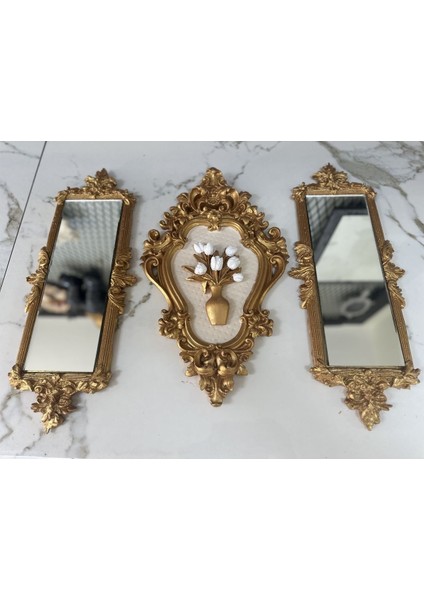 Aynalı Tablo Takımı 3 Lü Set fiyatları