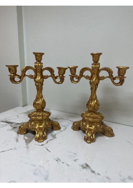 Şamdan 2 Li Dekoratif