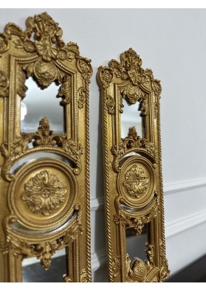 Şık Uzun Dekoratif 2 Li Duvar Aynası fiyatları