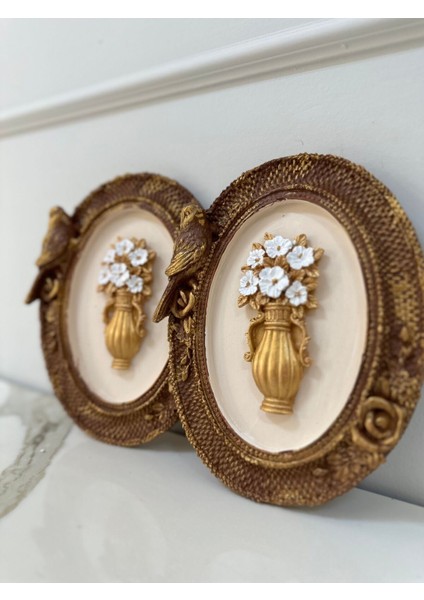 Dekoratif Özel Tasarım Kuş Detaylı Çiçekli Çerçeve , Masa Duvar Süs fiyatları