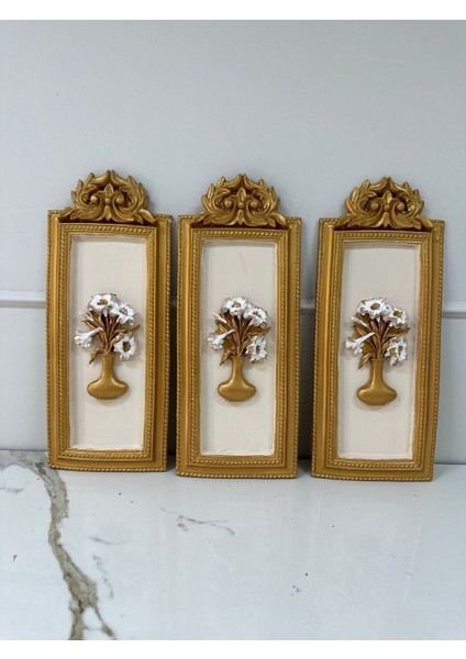 Sümbül Duvar Tablosu 3 Lü Set