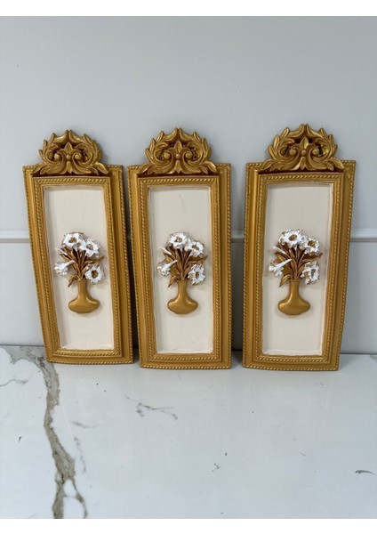 Sümbül Duvar Tablosu 3 Lü Set modelleri