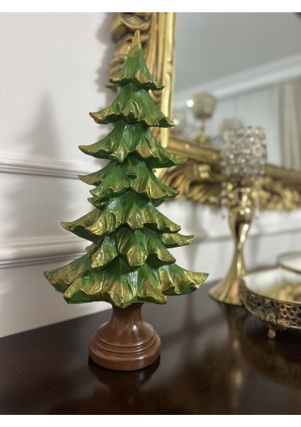 Büyük Çam Ağacı Biblo 50 cm , Dekoratif Biblo