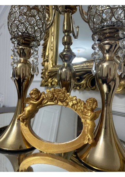 Melek Detaylı Duvar Masa Aynası