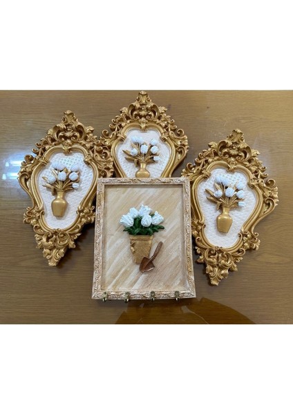 Anahtarlık ve Duvar Tablosu 4 Lü Set