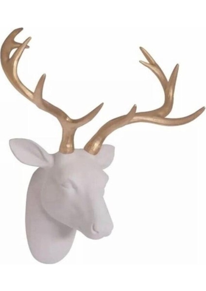 Duvar Büst Geyik Beyaz Gold fiyatları