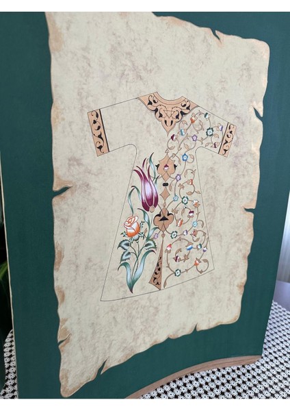 Tezhip-Kaftan Hat Sanatı El Yapımı 45X65CM Çerçevesiz fiyatları