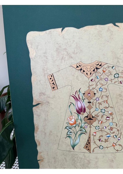 Tezhip-Kaftan Hat Sanatı El Yapımı 45X65CM Çerçevesiz modelleri