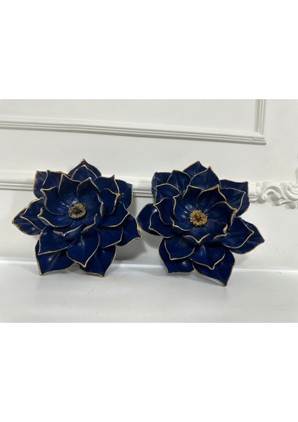Lotus Çiçek 2li Set Masa Duvar Dekoratif Çiçek 30CM