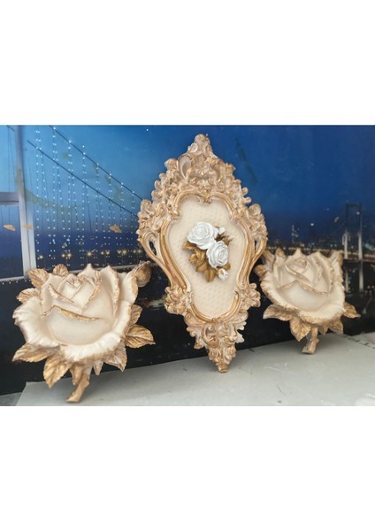 Gül ve Çiçekli Tablo Dekor 3lü Set fiyatları