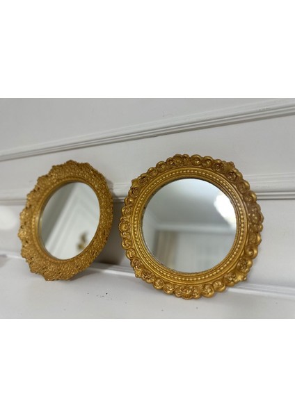 Ayna 3lü Dekoratif Yuvarlak Duvar Aynası 30CM fırsatları