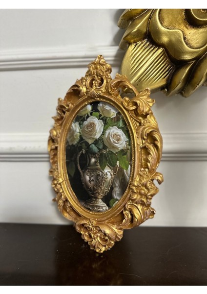 Vintage Özel Tasarım Duvar Tablo ,çiçekli Duvar Dekor Modern 26CM fiyatları