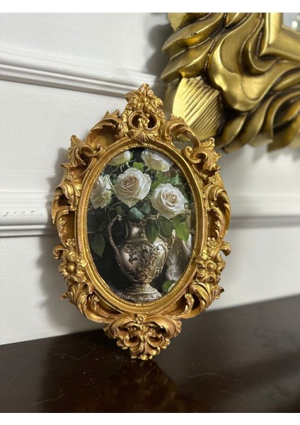 Vintage Özel Tasarım Duvar Tablo ,çiçekli Duvar Dekor Modern 26CM fırsatları