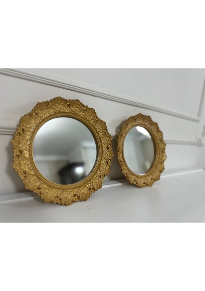 Dekoratif Duvar Aynası 30CM , Modern Tasarım 2li Set