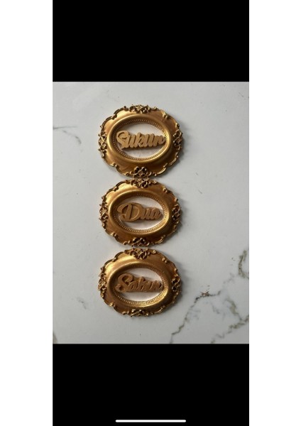 El Yapımı Duvar Masa Tablo 13CM , Sabret Dua Et ,şükret 3lü Set fiyatları