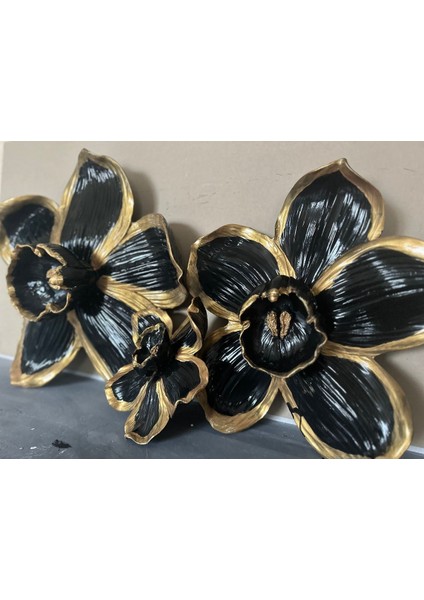 Dev Orkide Çiçek Duvar 3lü Set Büyük Boy 54 cm Orta Boy 42 cm Küçük 24CM modelleri