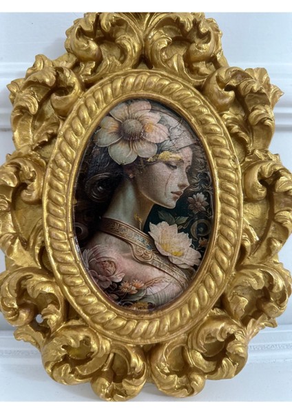 Vintage Tarzı El Yapımı Dekopaj Tablo 22 cm modelleri