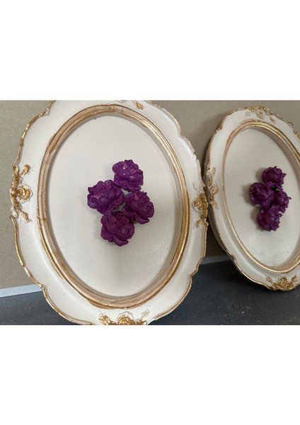 Gül Tasarım Tablo 2li 22CM modelleri