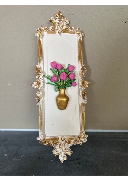 Tablo Dekoratif Duvar Süsü , Çiçekli Duvar Tablosu