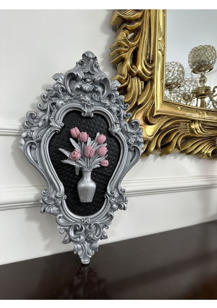 Çiçekli Çerçeveli Tablo