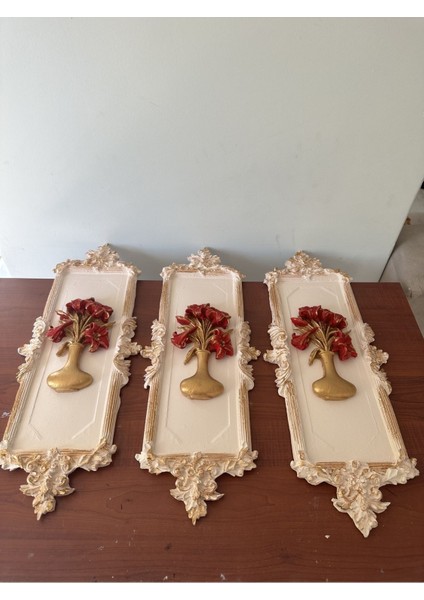 Sümbül Tablo , 3 Lü Dekoratif Duvar Tablosu fiyatları