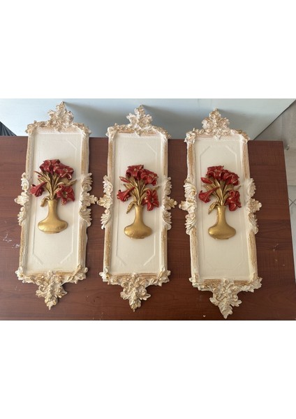 Sümbül Tablo , 3 Lü Dekoratif Duvar Tablosu modelleri