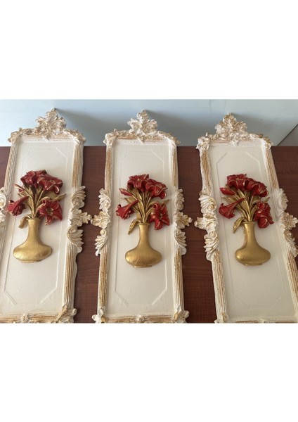 Sümbül Tablo , 3 Lü Dekoratif Duvar Tablosu fırsatları