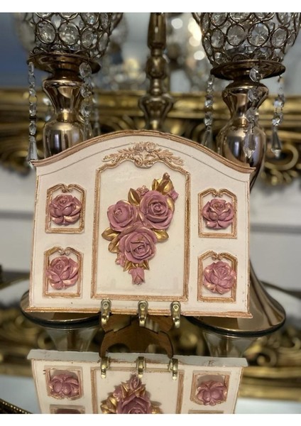 Çiçekli Çerçeveli Anahtarlık , Dekoratif Tasarım Anahtarlık