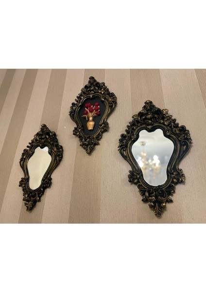 Dekoratif Duvar Tablo ve Ayna Özel Tasarım 3 Lü modelleri